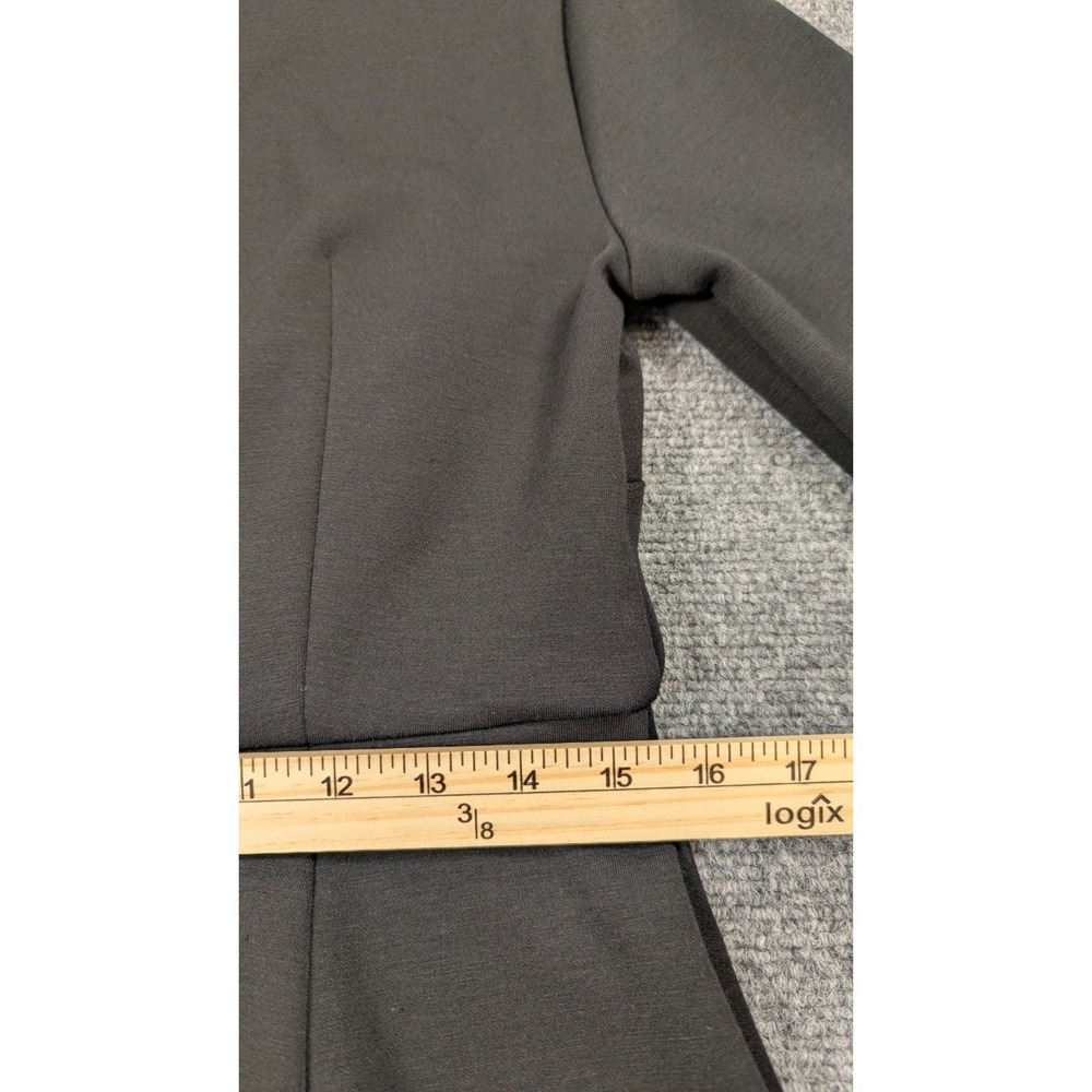 Ann Taylor Black V-Neck Peplum Top Small Elbow Sleeve Workwear Office Chic Work - Picture 9 of 9